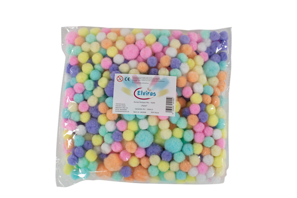 Elviras Pompon Mix "pastel"