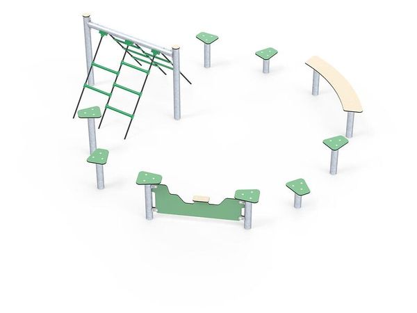 Hindernisparcours, O-Form Hindernisparcours, O-Form