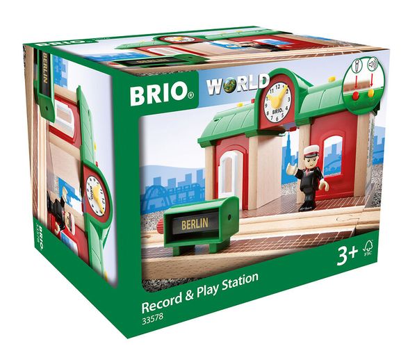 BRIO Sprechender Bahnhof, 3 Teile, ab 3 Jahre