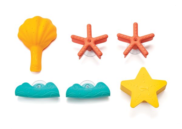 Schale, Stern, Wellen, Stern, Meer, Orange, Gelb, Spielzeug
