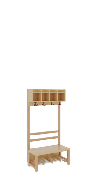 holzregal, kleiderstange, schuhregal, holzstaender, regal
