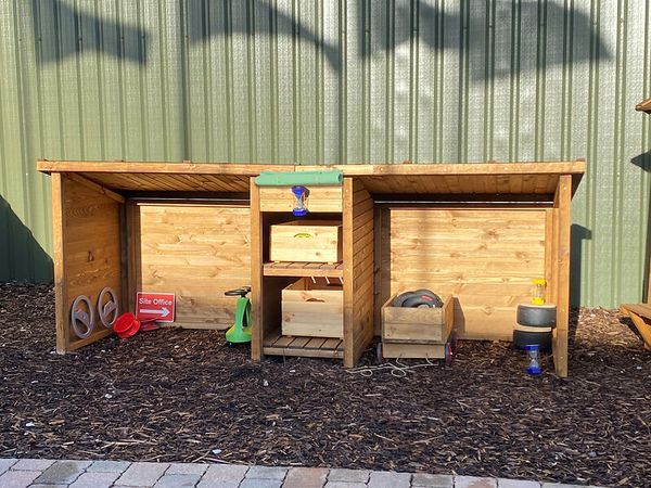 outdoor shed, wooden shelter, gartenlagerung, werkzeuglagerung, werkbank bereich