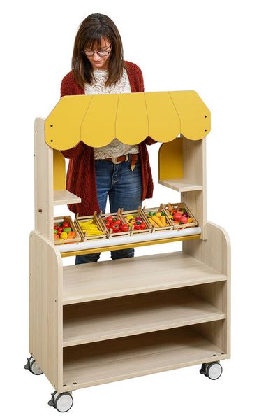 MATHOU Set Kaufladen + Theateraufsatz MATHOU Set Kaufladen + Theateraufsatz