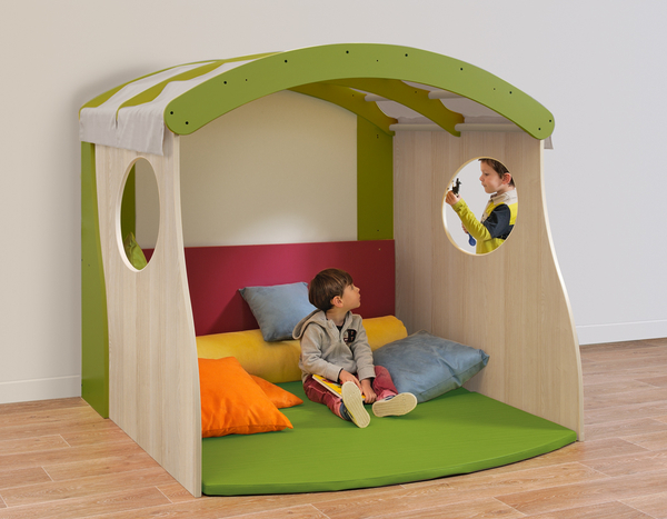 MATHOU Mini-Spielhaus mit Innenmatte, 10 Jahre Garantie