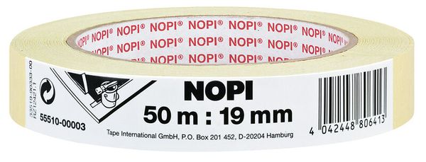 NOPI Malerkrepp, 50m x 19mm, chamois NOPI Malerkrepp, 50m x 19mm, chamois