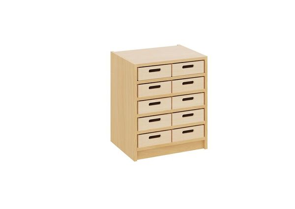 Materialschrank mit kleinen Kästen ohne Sichtfenster, Varianten wählbar