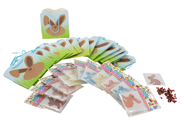 Osterkörbchen mit Bügelperlenset, 12 Sets Osterkörbchen mit Bügelperlenset, 12 Sets