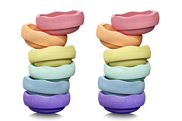 Stapelstein® Original rainbow pastel, 12er Set