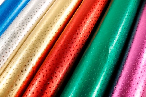 FOLIA Alu-Sternchenfolie, 10 m Rolle, in einer Farbe (wählbar)