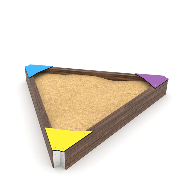 Dreiecksandkasten, 2,54 x 2,21 x 28 cm