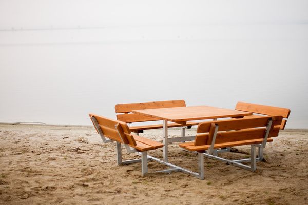 Holztisch, Sitzgruppe, Holzstuhl, Sitzbank, Campingmöbel