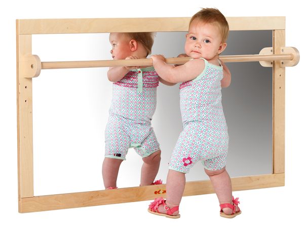 Baby, Babygrow, Romper, Mirror, Wooden Frame