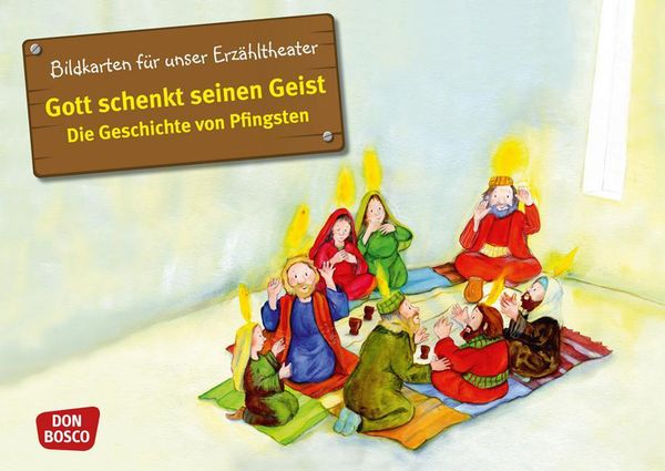 Kinderbuch, Illustration, Gottes Geist, Pfingsten, Gruppenszene