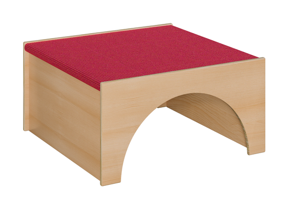 Podestelement Quadrat als Tunnel mit 2 Öffnungen gegenüber, Birke, BxHxT: 78 x 40 x 78 cm Podestelement Quadrat als Tunnel mit 2 Öffnungen gegenüber, Birke, BxHxT: 78 x 40 x 78 cm
