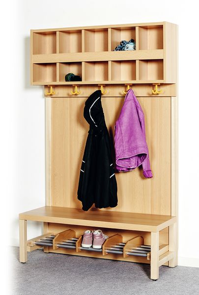 Garderobe, Flurschrank, Hakenleiste, Holz, Schuhe