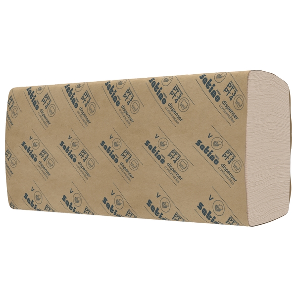 Satino PureSoft 100% Recycling Handtuchpapier, 2-lagig, V-Falz 24 x 23 cm, 3200 Blatt