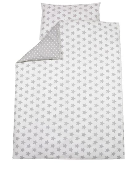 ALVI Bettwäsche Stars, silbergrau, 100x135 cm ALVI Bettwäsche Stars, silbergrau, 100x135 cm