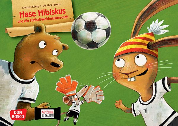 Kamishibai Bildkartenset - Hase Hibiskus und die Fußball-Waldmeisterschaft