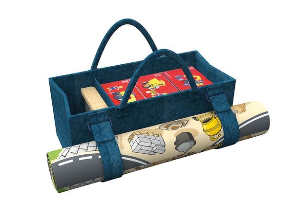 Kunststoffkorb, Kinder-Spielzeugkorb, Aufroller-Bodenkonstruktion, Rollenspiel-Mäppchen, Werkzeugkarton