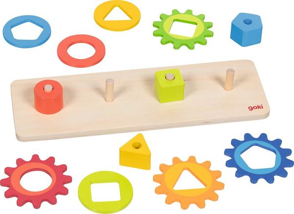 holzplatte, bausteine, formen-set, puzzlespiel, dreieck-siegel