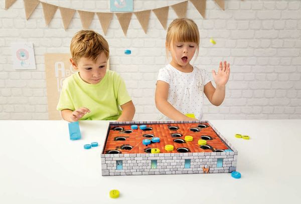 Brettspiel Flooping, 2 Spieler, ab 4 Jahre, Spieldauer 10 Minuten