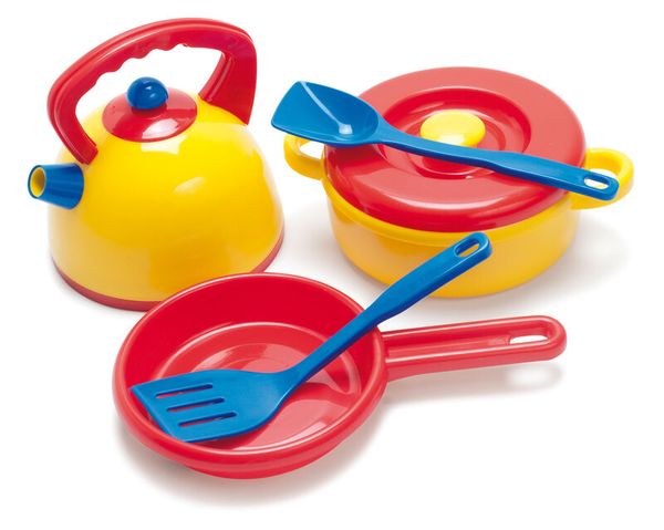 Kinderküchen-Set, Kochgeschirr, Spielzeug-Topf, Küchenset, Plastik