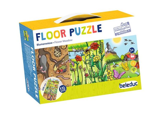 XXL Bodenpuzzle Entdecke die Blumenwiese, ab 3 Jahre XXL Bodenpuzzle Entdecke die Blumenwiese, ab 3 Jahre