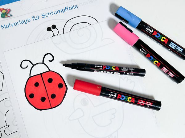 Malstift, Marker, Wassermarker, Tierbild, Kinderzeichnung