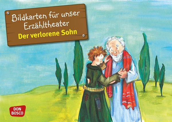 Bildkarten, Erzähltheater, Der verlorene Sohn, Illustration, Szenenbild