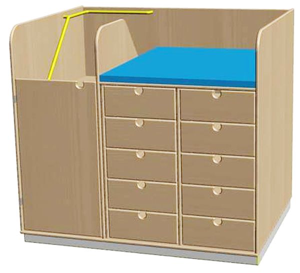 Wickelauflage aus Kunstleder, passend für Wickeltisch Willy, Maße 87 x 73,5 x 3 cm, schwer entflammbar Wickelauflage aus Kunstleder, passend für Wickeltisch Willy, Maße 87 x 73,5 x 3 cm, schwer entflammbar