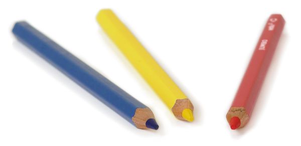 edu3 Jumbo Hex Sechskant-Buntstifte, in 12 Farben sortiert, 144 Stück in Holzbox