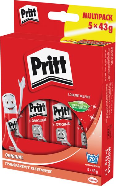 Pritt Klebestift Original Multipack, 5x43 g  Pritt Klebestift Original Multipack, 5x43 g
