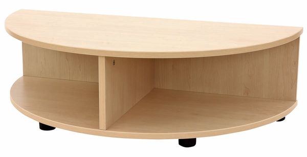 TV-Konsole, Halbkreis, Holz, Eckregal, Schränkplatte