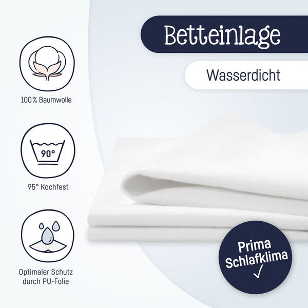 Baumwolle, Wasserdicht, Kochfest, PU-Folie, Schlafklima