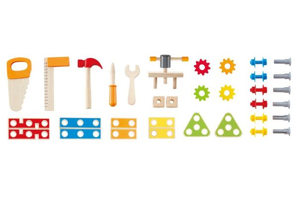 HAPE Werkbank inklusive Zubehör (35 Teile)