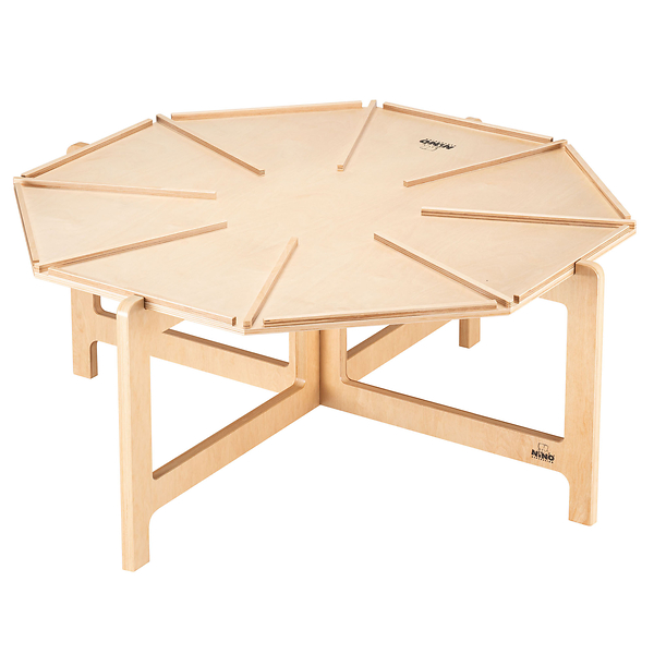 Holztisch, Kinderwerkbank, Kreuzverbund, Rundtisch, Faltbarer Tisch