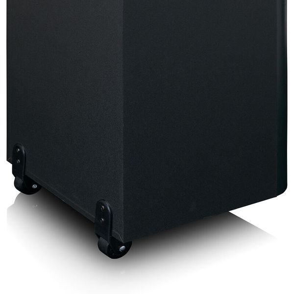 Subwoofer, Lautsprecher, Auf Rollen, Schwarz, Rückseite
