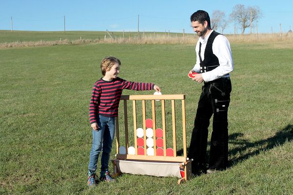 Vier gewinnt XXL, Holzspiel