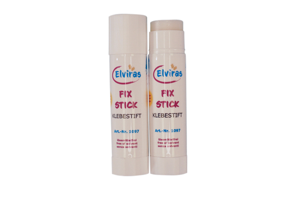 ELVIRAS Klebestift Fix Stick, lösungsmittelfrei, je 40 g, 12 Stück