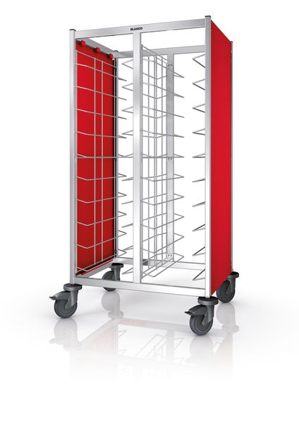 Tablett-Abräumwagen TAW 2x10 für KN Tabletts mit Seitenverkleidung