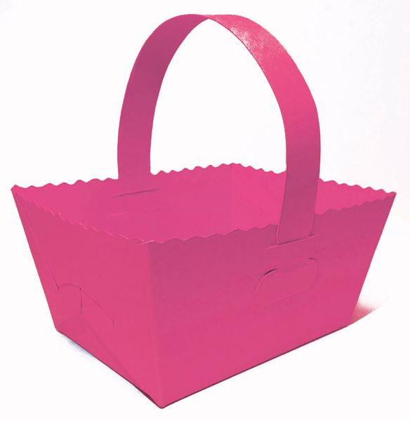 Geschenkkörbchen aus Fotokarton, 10 Stück, farbig sortiert Geschenkkörbchen aus Fotokarton, 10 Stück, farbig sortiert