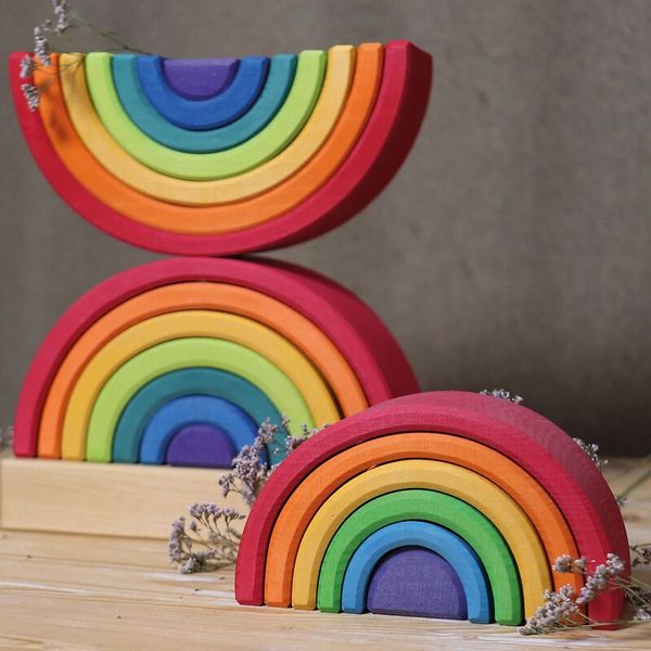 GRIMM´S Regenbogen Steckturm, ab 1 Jahr