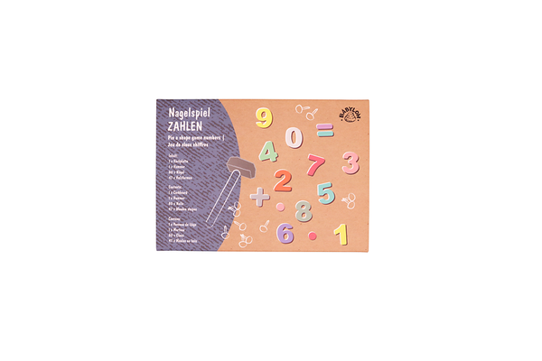 Nagelspiel / Hämmerchenspiel Zahlen (108 Teile)