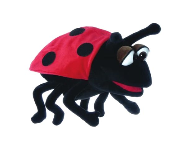 Marienkäfer, Handpuppe, Stubenfigur, Spielzeug, Kuscheltier