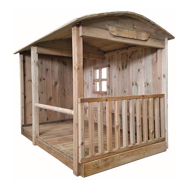 Holzspielhaus, Kinderhaus, Kleinkindhaus, Holzspielzeug, Holzveranda