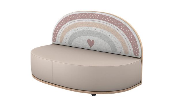BETZOLD Kinder-Akustiksofa Regenbogen, Sitzhöhe 28 cm, Ausführung wählbar