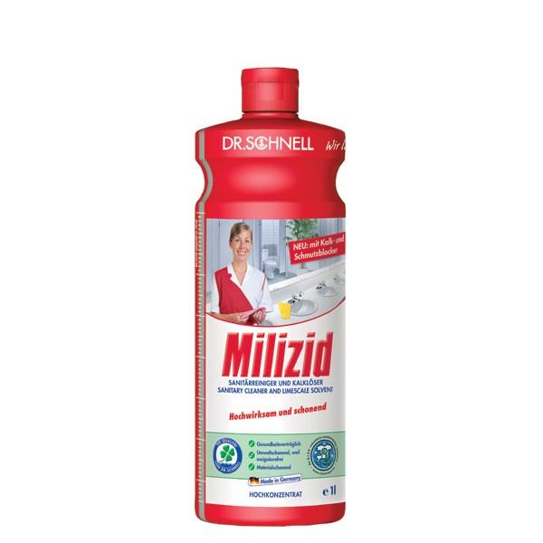 DR. SCHNELL Milizid, Sanitärreiniger & Kalklöser, 1 l DR. SCHNELL Milizid, Sanitärreiniger & Kalklöser, 1 l