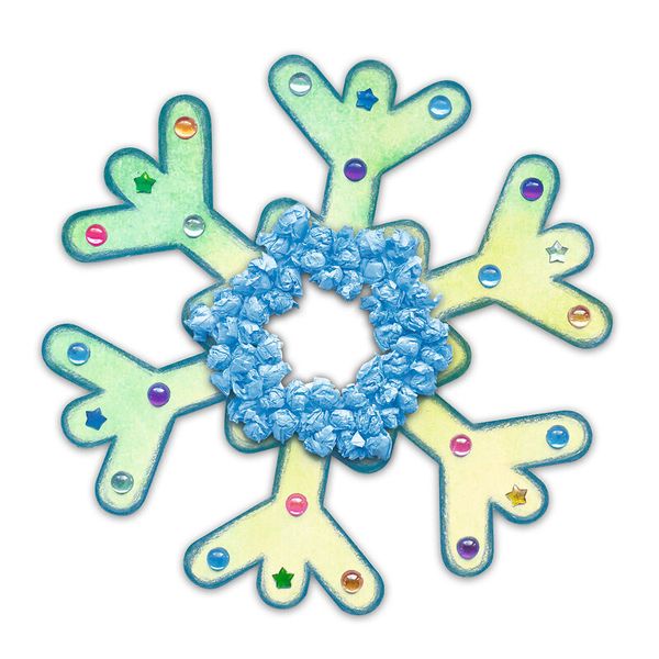 Blanko-Motive Schneeflocke, Karton, 20 Stück, 22,5 x 21 cm