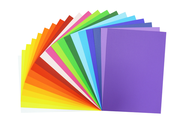 FOLIA Fotokarton 300 g/m², 50x70 cm, 60 Bogen, 12-farbig sortiert