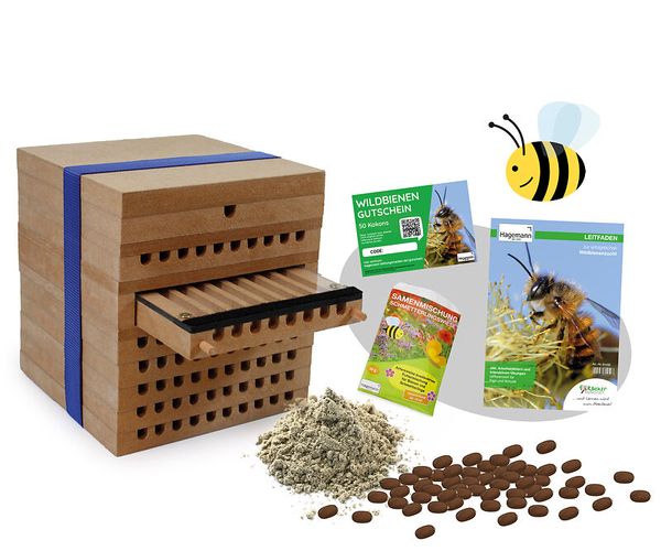 Zuchtset Wildbienen, 5-tlg.